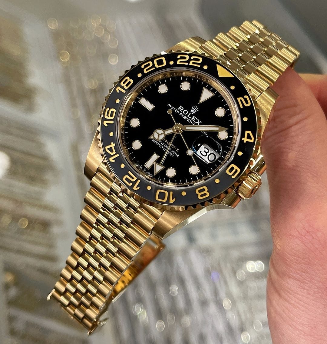 Premium GMT-Master II Automatic Watch – Gold Aviator Edition