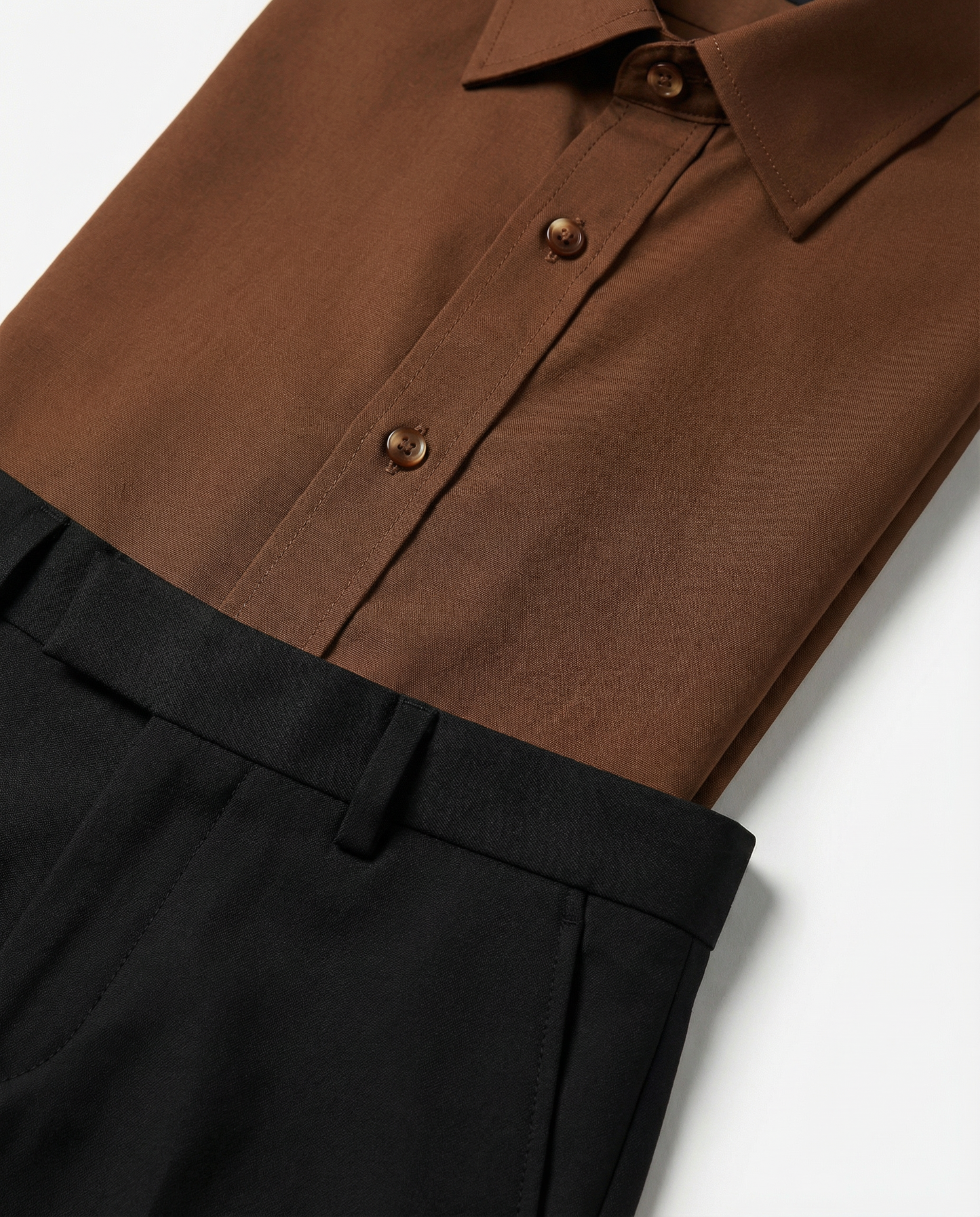 Men’s Dark Catacombs Formal Shirt with Black Tailored Trousers – Premium Office Wear Set