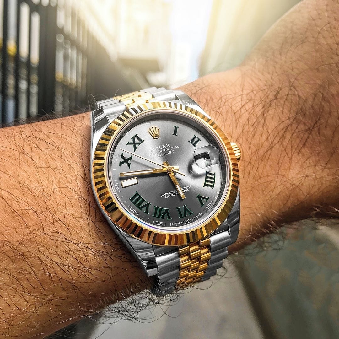 Two-Tone Jubilee Bracelet Watch – Slate Roman Dial