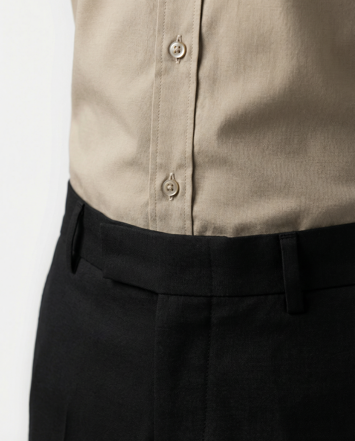 Men’s Bland Formal Shirt with Black Tailored Trousers – Premium Office Wear Set