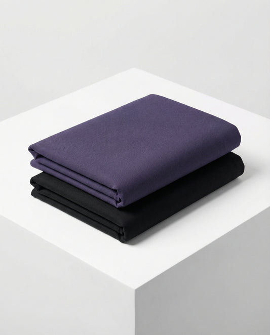 Men’s When Blue Met Red Formal Shirt with Black Tailored Trousers – Premium Office Wear Set