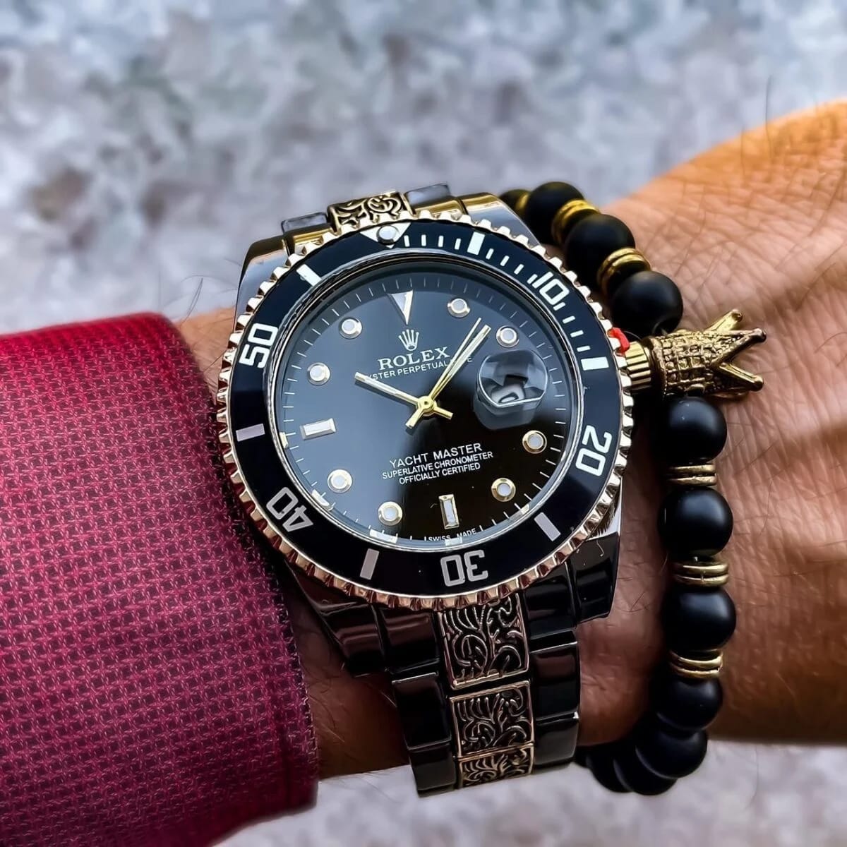 Luxury Black Steel Diver Style Watch – Premium Edition