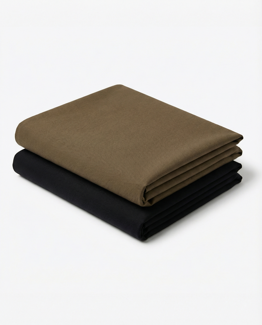 Men’s Buffalo Dance Formal Shirt with Black Tailored Trousers – Premium Office Wear Set