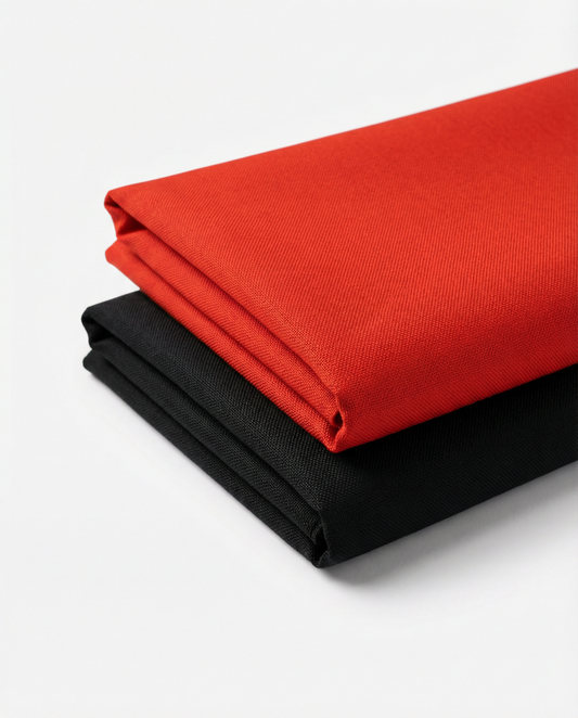 Men’s Orange Formal Shirt with Black Tailored Trousers – Premium Office Wear Set