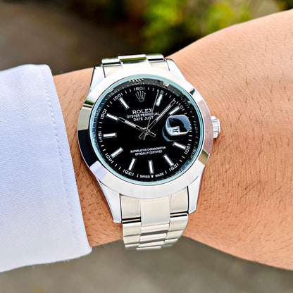 Premium Datejust Automatic Watch – Smooth Bezel Classic Edition