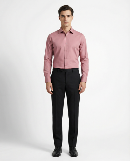 Men’s Prom Formal Shirt with Black Tailored Trousers – Premium Office Wear Set