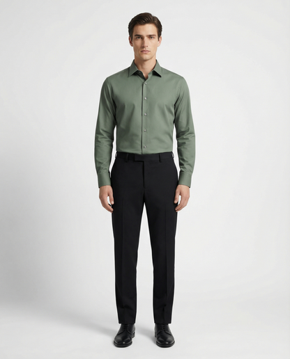 Men’s Rocky River Formal Shirt with Black Tailored Trousers – Premium Office Wear Set