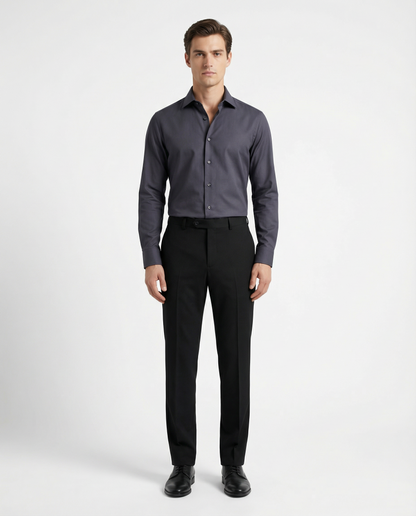 Men’s River Styx Formal Shirt with Black Tailored Trousers – Premium Office Wear Set