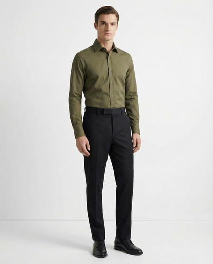 Men’s Hip Waders Formal Shirt with Black Tailored Trousers – Premium Office Wear Set