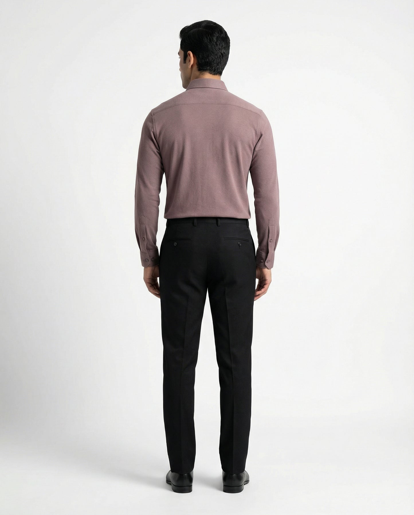 Men’s Viennese Formal Shirt with Black Tailored Trousers – Premium Office Wear Set