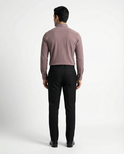 Men’s Viennese Formal Shirt with Black Tailored Trousers – Premium Office Wear Set