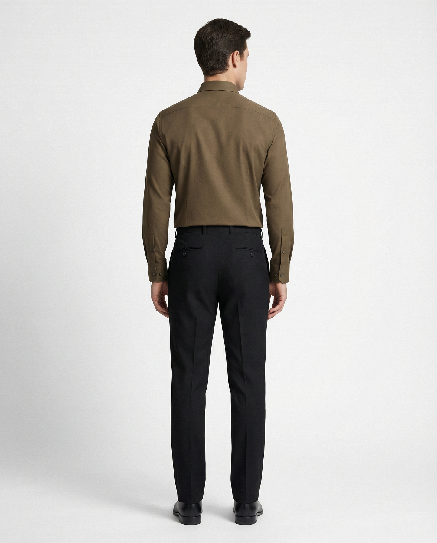 Men’s Buffalo Dance Formal Shirt with Black Tailored Trousers – Premium Office Wear Set