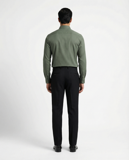 Men’s Rocky River Formal Shirt with Black Tailored Trousers – Premium Office Wear Set