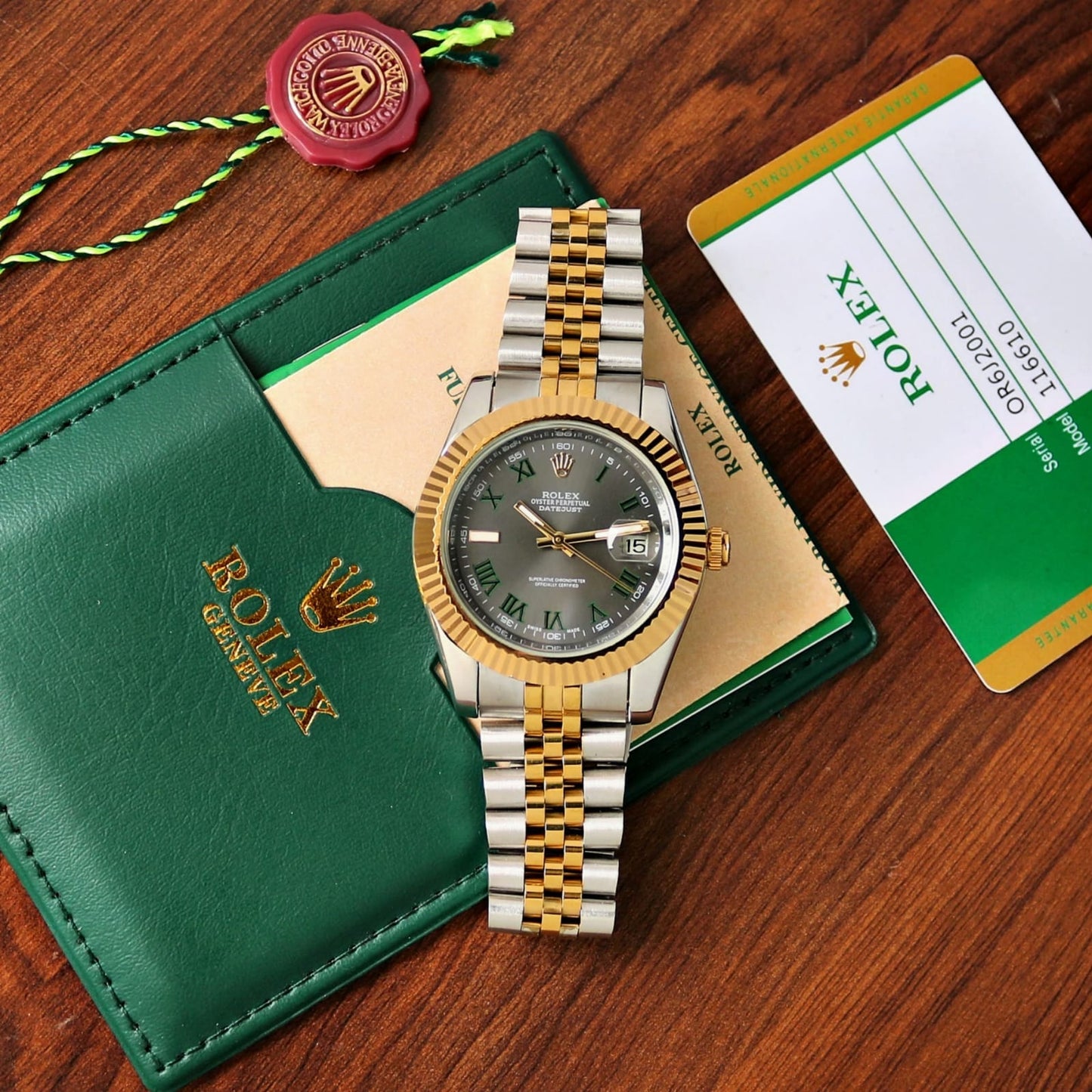 Two-Tone Jubilee Bracelet Watch – Slate Roman Dial