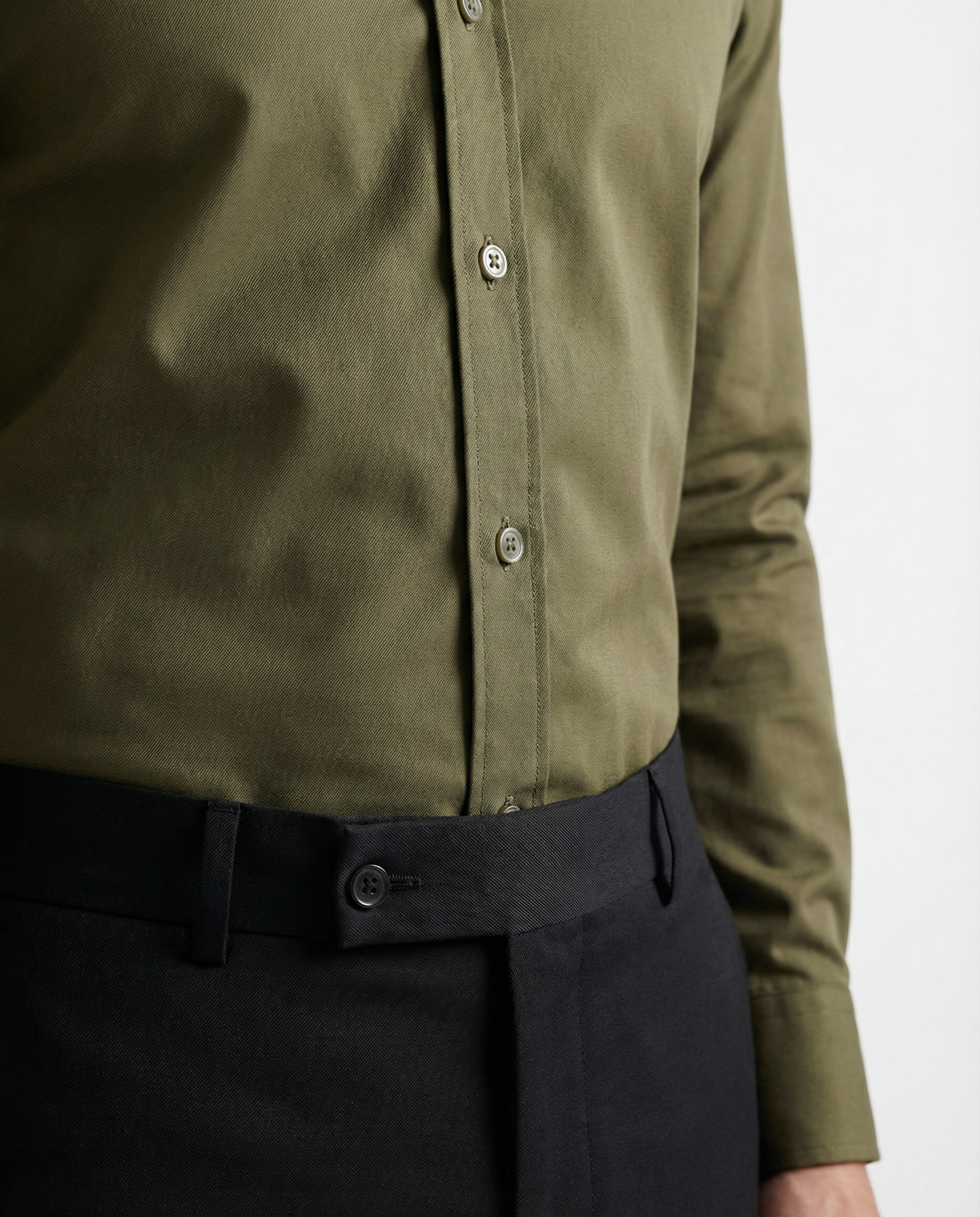 Men’s Hip Waders Formal Shirt with Black Tailored Trousers – Premium Office Wear Set