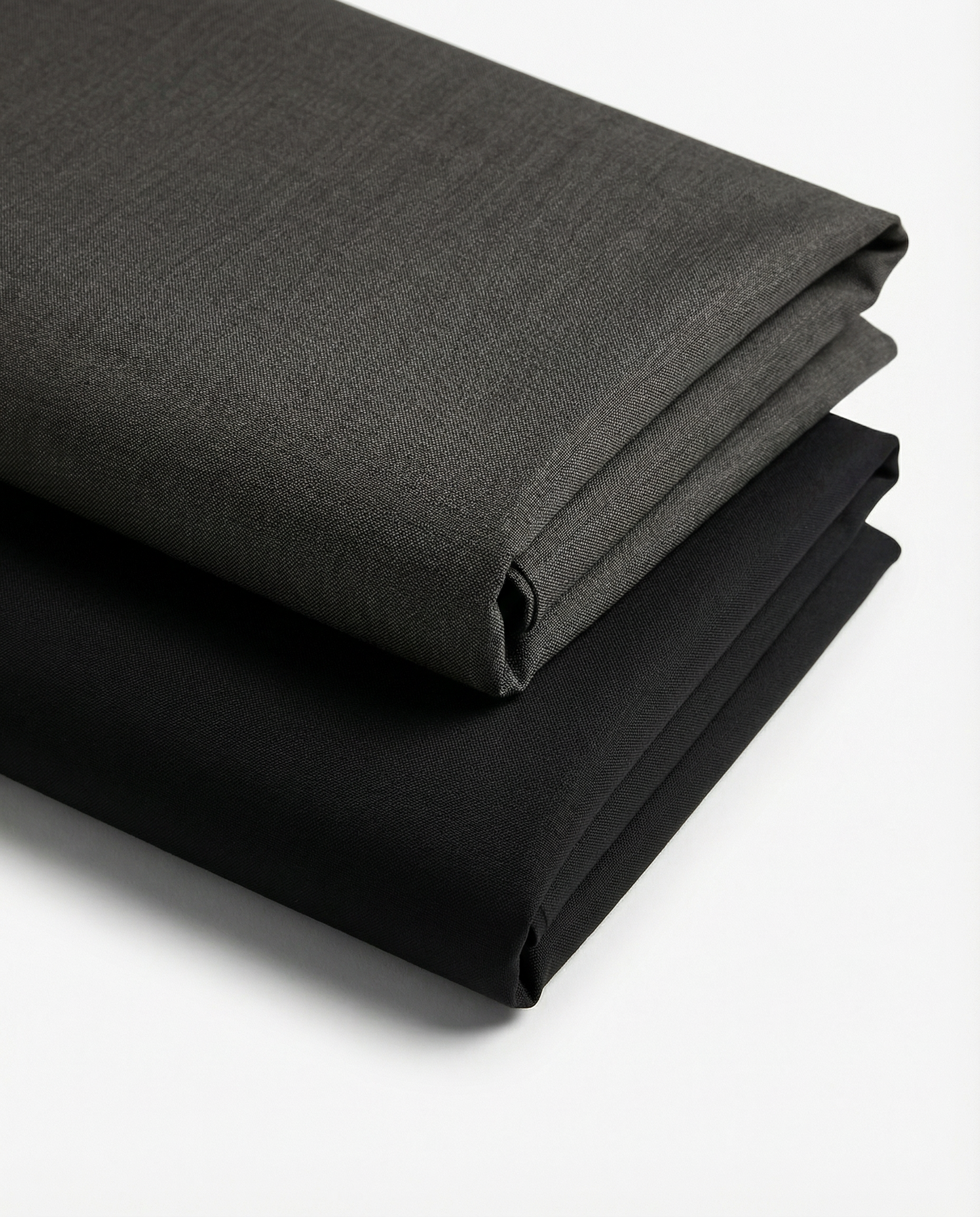 Men’s Hard Coal Formal Shirt with Black Tailored Trousers – Premium Office Wear Set