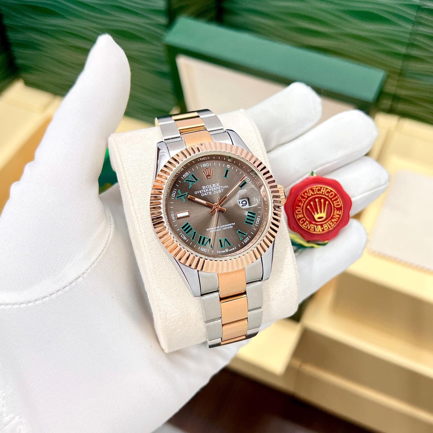 Premium Datejust Automatic Watch – Wimbledon Oyster Edition